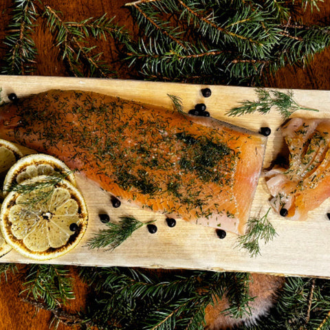 Gravad Rödingfilé från Bergmans Fisk & Vilt i Vilhelmina.