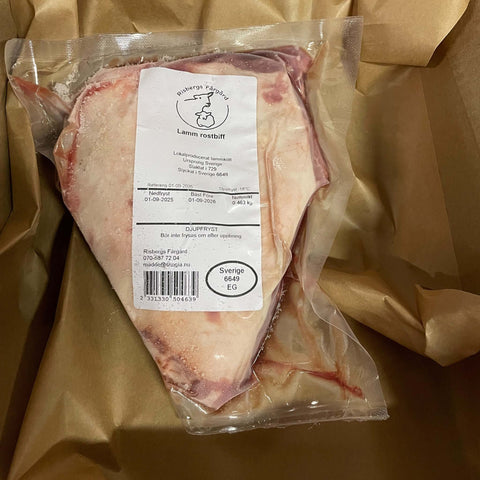 Lammrostbiff med kappa ca 365 g - Risbergs Fårgård (Fryst)