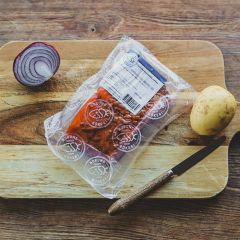 Varmrökt lax med Västerbottensost ca 270 g - Norums fiskrökeri (Fryst)