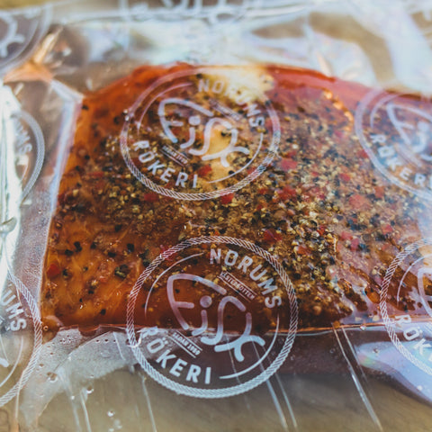 Varmrökt lax peppar ca 270 g - Norums fiskrökeri (Fryst)