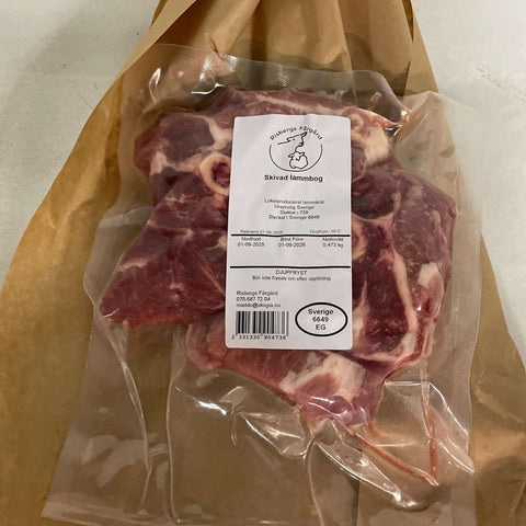 Skivad lammbog 700 g - Risbergs Fårgård (Fryst)