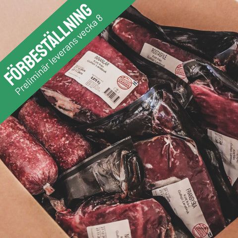 10 kg köttlåda nötkött - Gullsjö lantbruk (FÖRBESTÄLLNING)