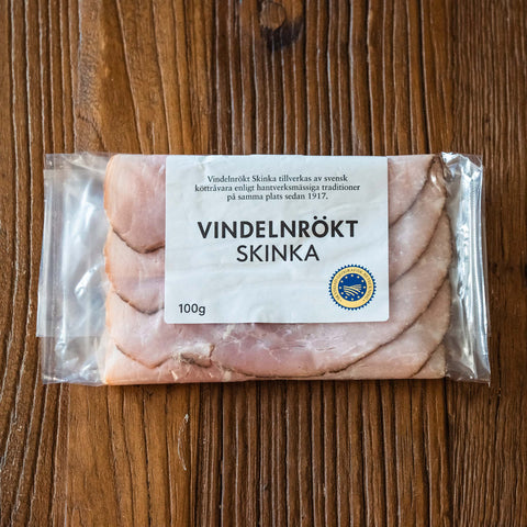 Vindelnrökt skinka (skivad) 100 g - Vindelns Rökeri